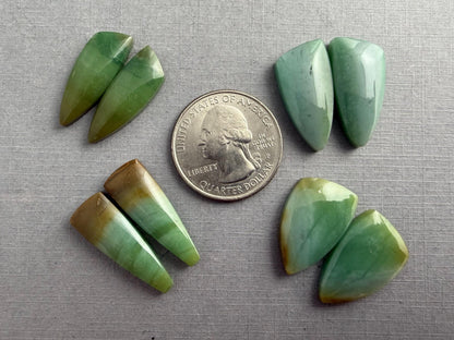 Petrified Wood Opal Pairs | Natural Indonesian Gemstone | WO242 - Fossilized Wood Opal, Petrified Wood Opal - GemEnthusiast