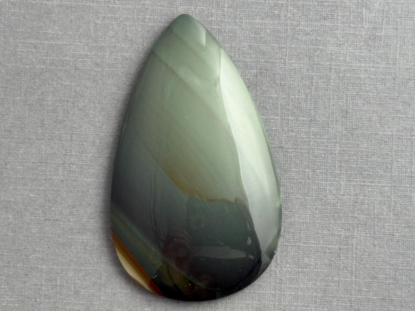 Large Blue Mountain Jasper Cabochon | Oregon Gemstone | Mined in the USA | JS325 - Blue Mountain Jasper, Oregon Gemstone - GemEnthusiast