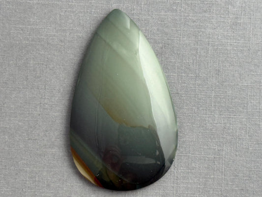 Large Blue Mountain Jasper Cabochon | Oregon Gemstone | Mined in the USA | JS325 - Blue Mountain Jasper, Oregon Gemstone - GemEnthusiast