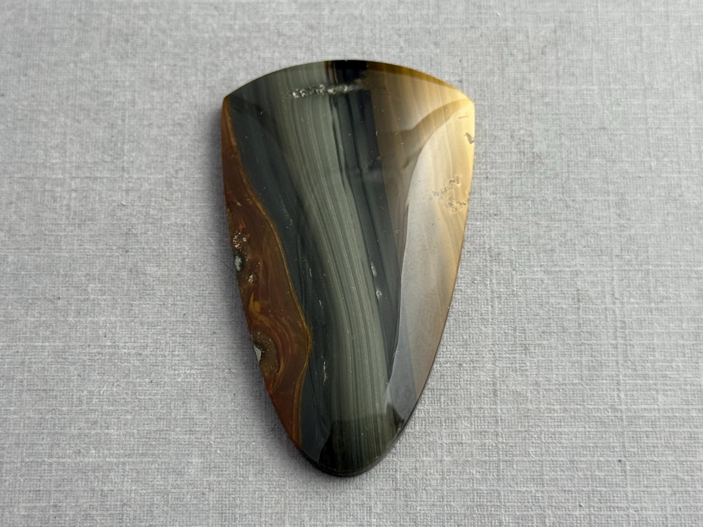 Large Blue Mountain Jasper Cabochon | Oregon Gemstone | Mined in the USA | JS320 - Blue Mountain Jasper, Oregon Gemstone - GemEnthusiast