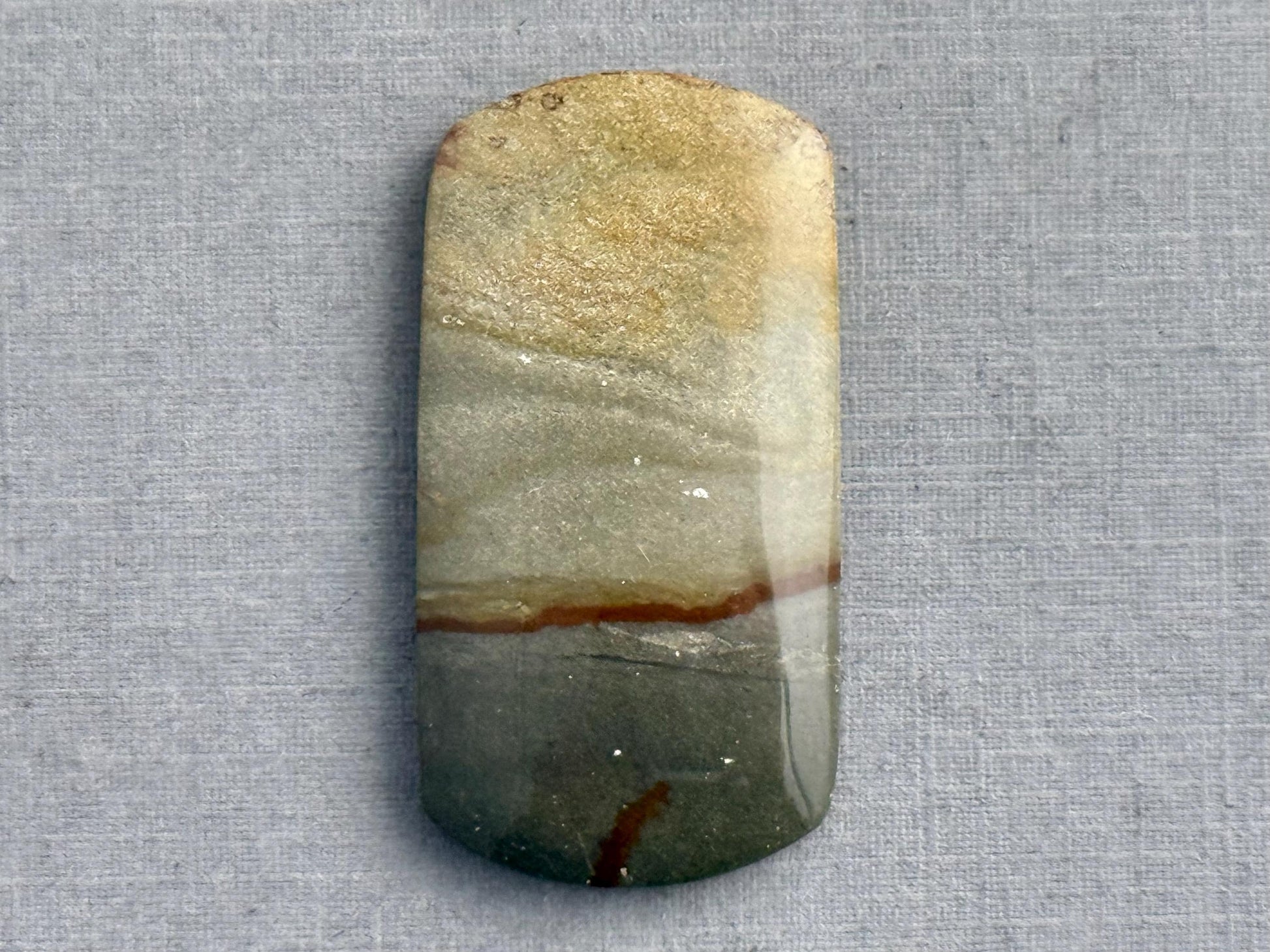 Owyhee Picture Jasper Cabochon | Oregon Idaho Gemstone | Mined in the USA | JS300 - Owyhee Jasper, Picture Jasper - GemEnthusiast