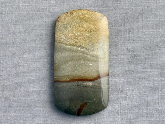 Owyhee Picture Jasper Cabochon | Oregon Idaho Gemstone | Mined in the USA | JS300 - Owyhee Jasper, Picture Jasper - GemEnthusiast