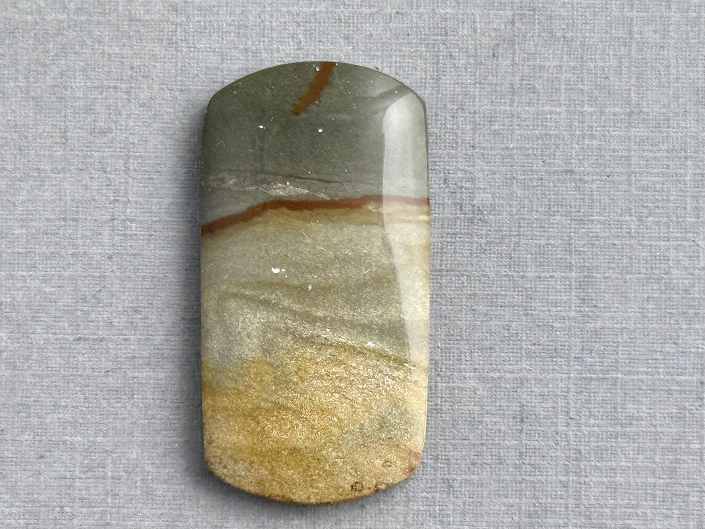 Owyhee Picture Jasper Cabochon | Oregon Idaho Gemstone | Mined in the USA | JS300 - Owyhee Jasper, Picture Jasper - GemEnthusiast