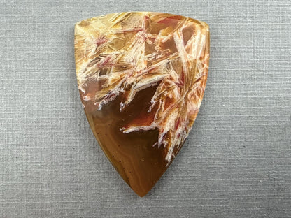 Condor Sagenite Agate Cabochon | Chalcedony from Patagonia Argentina | AG305 - Condor Agate, Sagenite Agate - GemEnthusiast