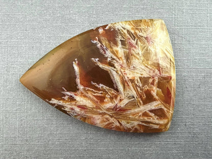 Condor Sagenite Agate Cabochon | Chalcedony from Patagonia Argentina | AG305 - Condor Agate, Sagenite Agate - GemEnthusiast