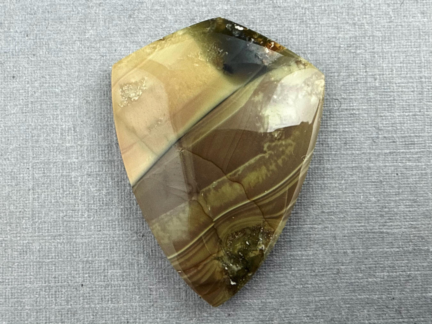 Blue Mountain Jasper Cabochon | Oregon Gemstone | Mined in the USA | JS322 - Blue Mountain Jasper, Oregon Gemstone - GemEnthusiast