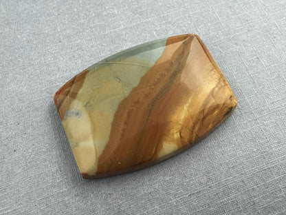 Owyhee Picture Jasper Cabochon | Oregon Idaho Gemstone | Mined in the USA | JS309 - Owyhee Jasper, Picture Jasper - GemEnthusiast