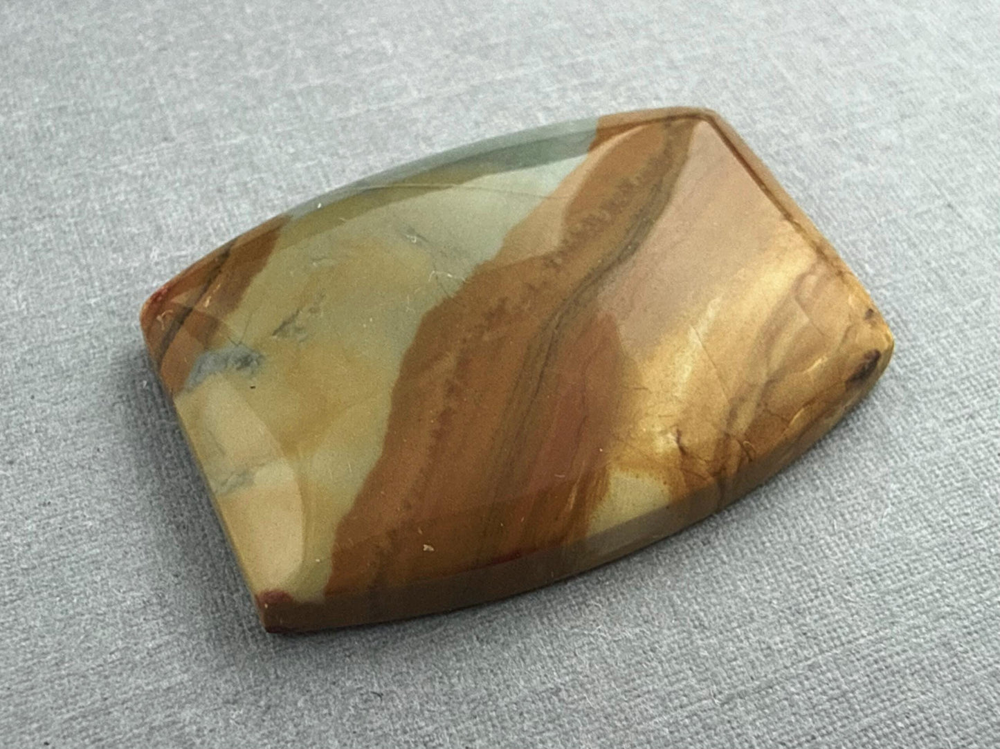 Owyhee Picture Jasper Cabochon | Oregon Idaho Gemstone | Mined in the USA | JS309 - Owyhee Jasper, Picture Jasper - GemEnthusiast