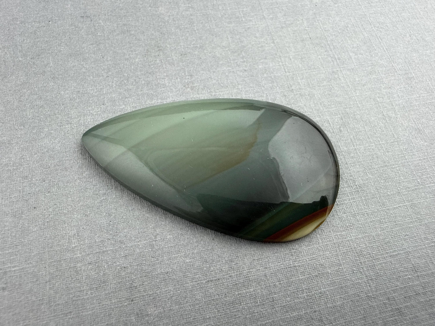 Large Blue Mountain Jasper Cabochon | Oregon Gemstone | Mined in the USA | JS325 - Blue Mountain Jasper, Oregon Gemstone - GemEnthusiast