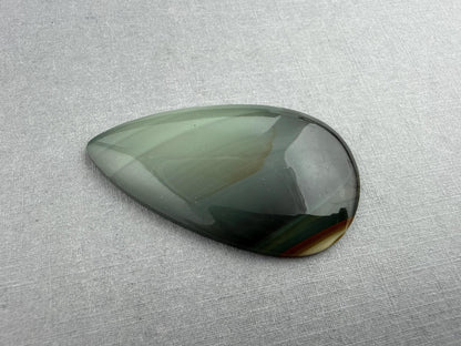 Large Blue Mountain Jasper Cabochon | Oregon Gemstone | Mined in the USA | JS325 - Blue Mountain Jasper, Oregon Gemstone - GemEnthusiast