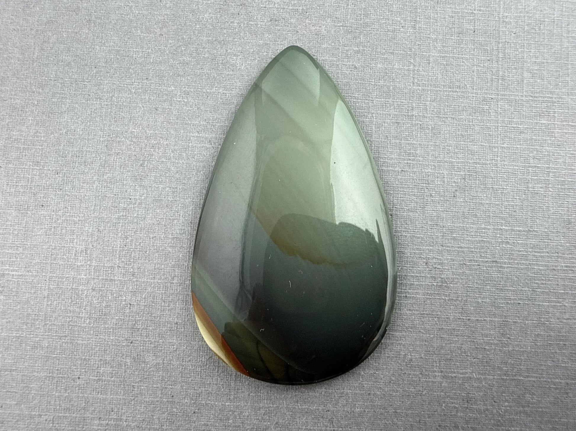 Large Blue Mountain Jasper Cabochon | Oregon Gemstone | Mined in the USA | JS325 - Blue Mountain Jasper, Oregon Gemstone - GemEnthusiast