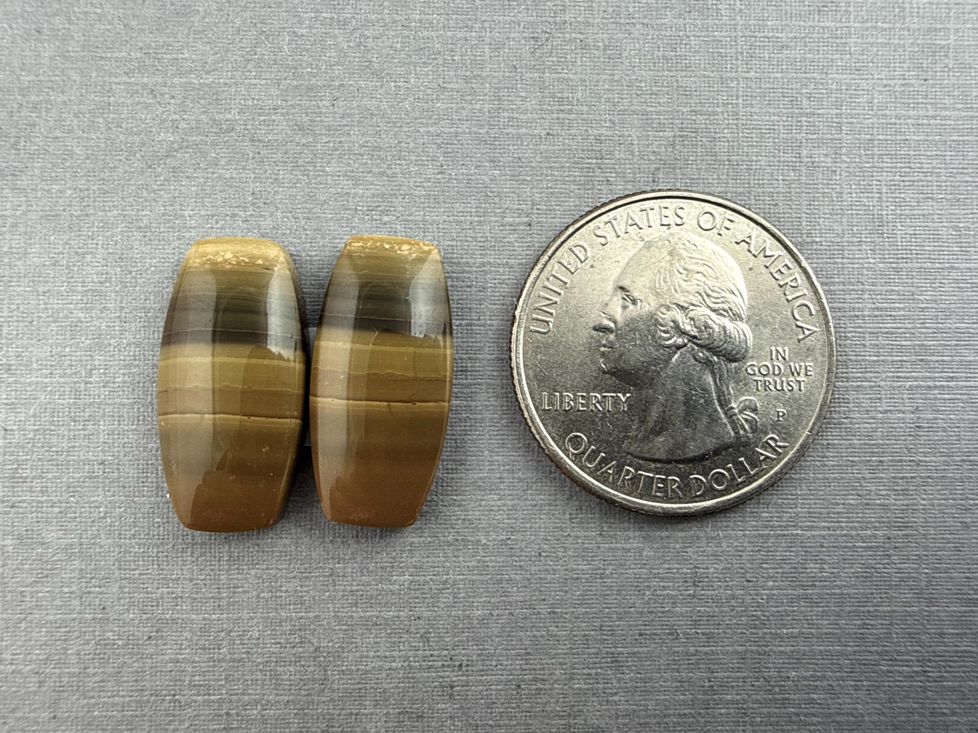 Oregon Blue Mountain Jasper Pair | Mined in the USA | JS323 - Blue Mountain Jasper, Oregon Gemstone - GemEnthusiast