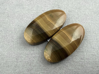 Oregon Blue Mountain Jasper Pair | Mined in the USA | JS327 - Blue Mountain Jasper, Oregon Gemstone - GemEnthusiast