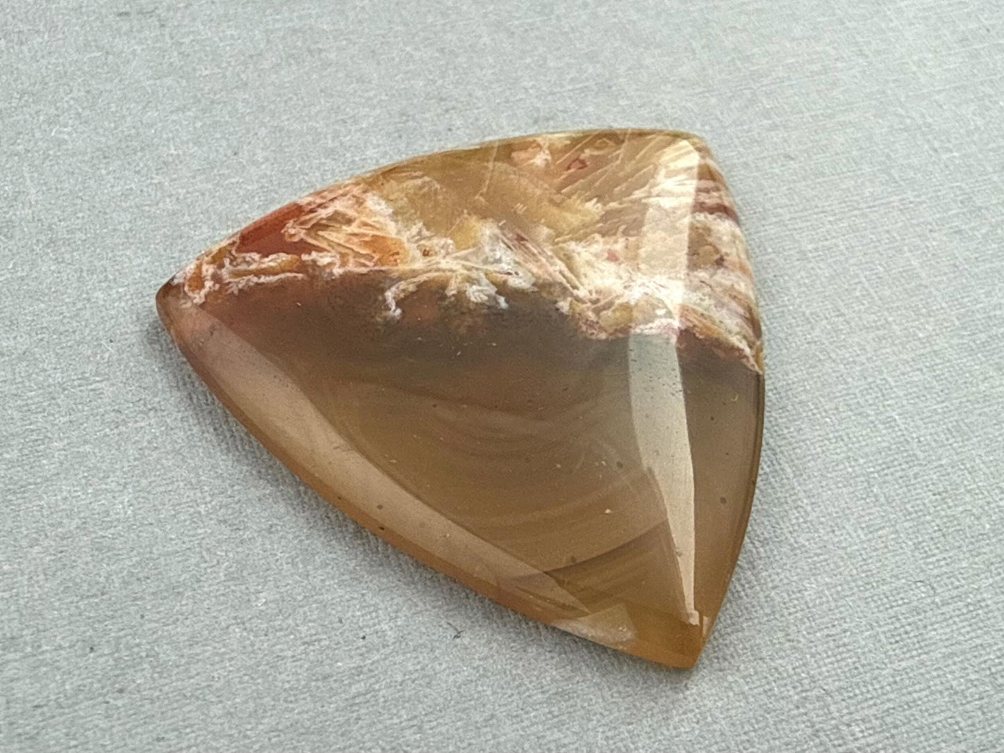 Condor Sagenite Agate Cabochon | Chalcedony from Patagonia Argentina | AG306 - Condor Agate, Sagenite Agate - GemEnthusiast