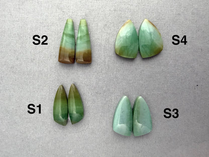 Petrified Wood Opal Pairs | Natural Indonesian Gemstone | WO242 - Fossilized Wood Opal, Petrified Wood Opal - GemEnthusiast