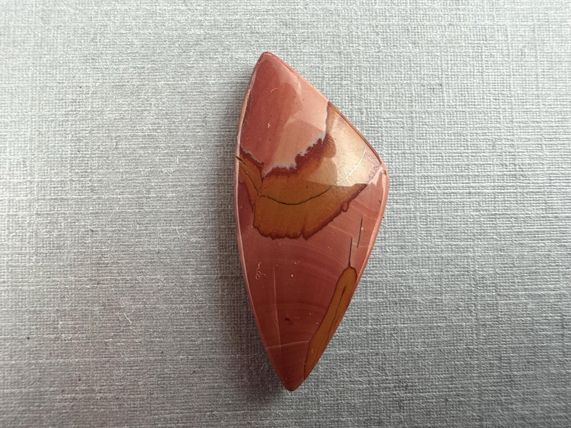 Antelope Jasper Cabochon | Oregon Idaho Gemstone | Mined in the USA | 34x16x5.5 | JS317 - Owyhee Jasper, Antelope Jasper - GemEnthusiast