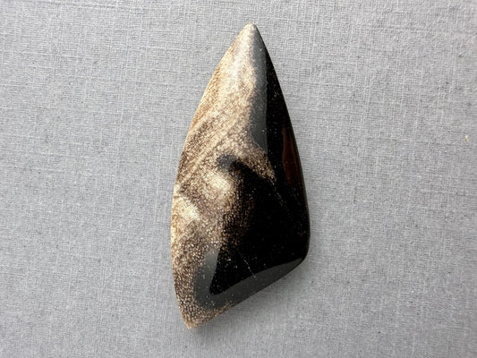 Smokey Petrified Wood | Natural Fossil Cabochons | WO254 - Petrified Wood, Smokey Quartz - GemEnthusiast