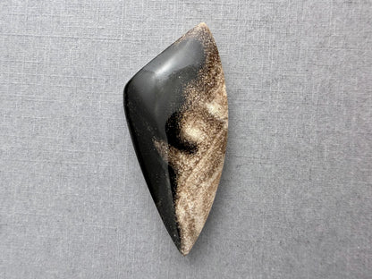 Smokey Petrified Wood | Natural Fossil Cabochons | WO254 - Petrified Wood, Smokey Quartz - GemEnthusiast