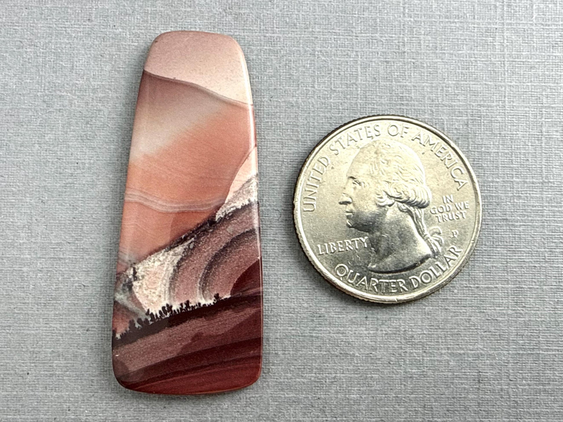 New Mexico Apache Sage Rhyolite | 46x19x3.5 | Natural Cabochon | RH107 - Apache Sage Rhyolite - GemEnthusiast