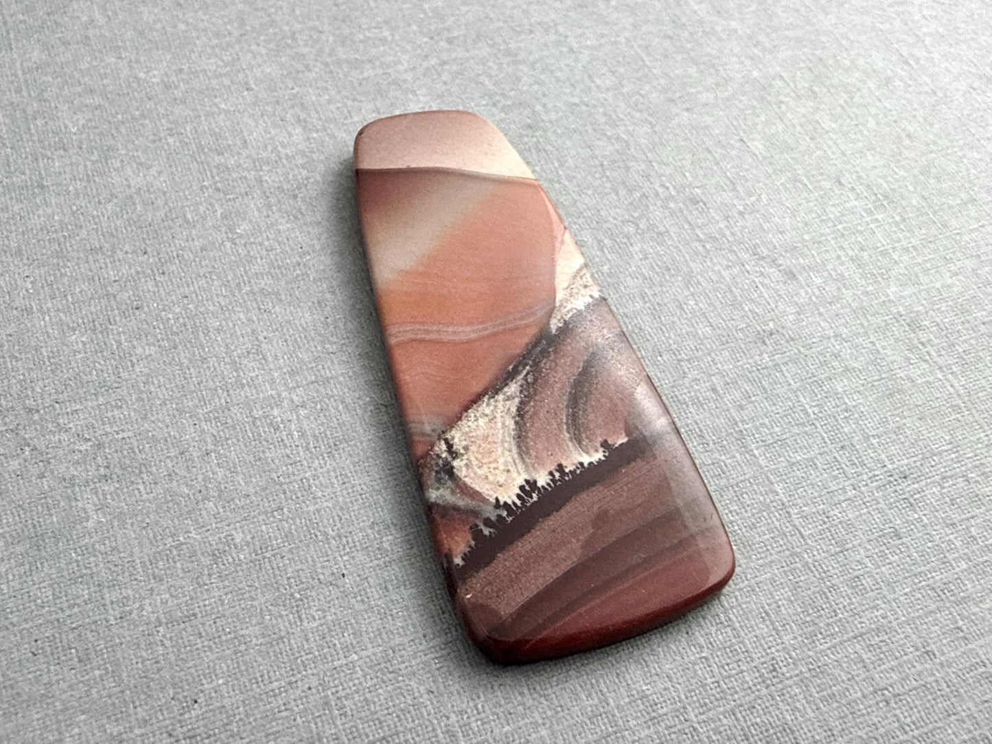 New Mexico Apache Sage Rhyolite | 46x19x3.5 | Natural Cabochon | RH107 - Apache Sage Rhyolite - GemEnthusiast