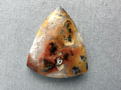 Marcasite in Quartz Cabochon | Natural Gemstone | 31x26x7 | QU531 - Marcasite, Quartz - GemEnthusiast