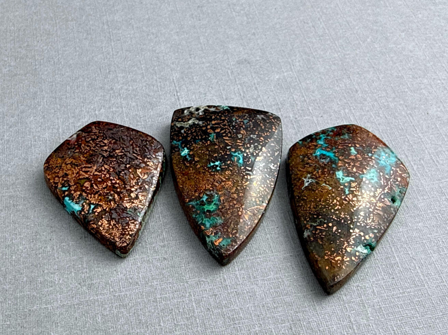 Native Copper in Chrysocolla | Confetti in Chalcedony | CA334 - Native Copper, Chrysocolla in Chalcedony, Confetti Chrysocolla - GemEnthusiast
