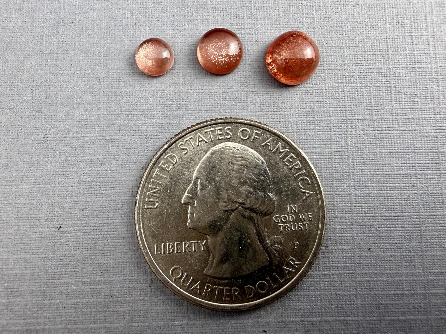 Oregon Sunstones Round Cabochons | 5mm 6mm 7mm | Mined in the USA - Oregon Sunstone - GemEnthusiast