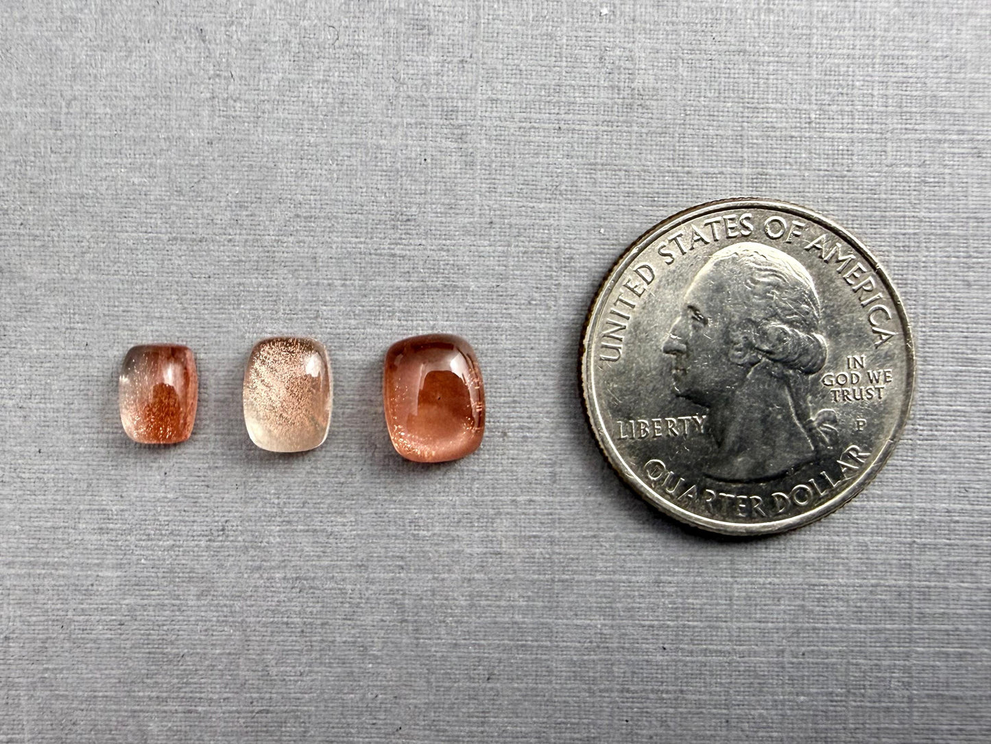 9x7 8x6 7x5 Oregon Sunstones Rectangle Cabochon with Schiller - Oregon Sunstone, Orthoclase Feldspar - GemEnthusiast