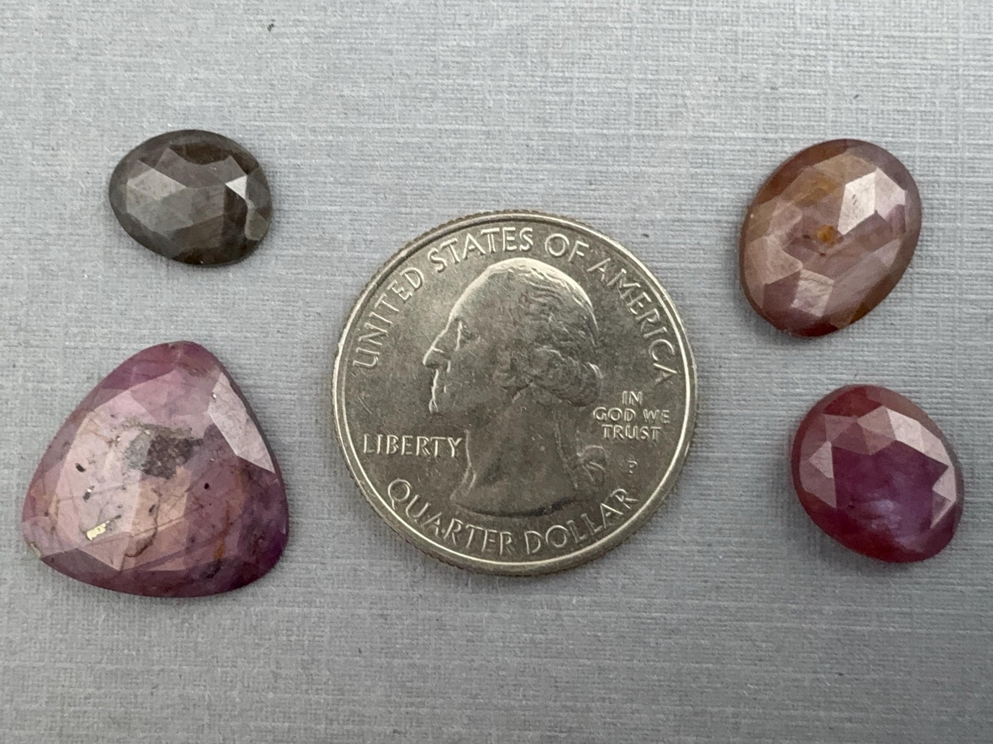 Sapphire Rose Cut Lot with Luster / Sheen | Natural Loose Gemstones | 26.37 carats | SRS307 - Sapphire - GemEnthusiast