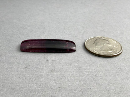 HUGE Rubellite Tourmaline Rectangle Cabochon | Loose Natural Gemstone | 21+ carats | TR146 - Rubellite Tourmaline - GemEnthusiast