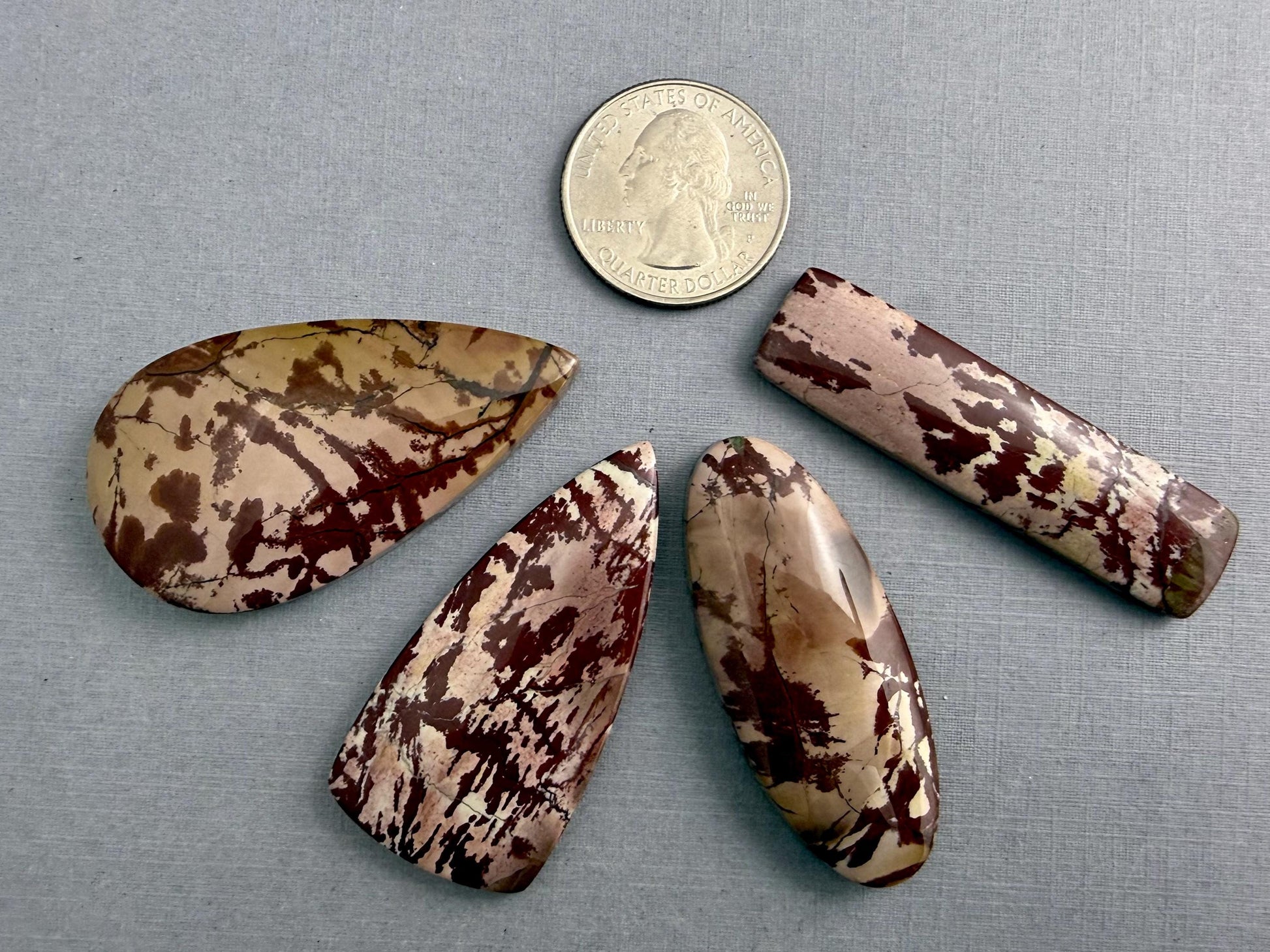 Dead Camel Jasper | American Gemstone Cabochon from Nevada | JS346 - Dead Camel Jasper - GemEnthusiast