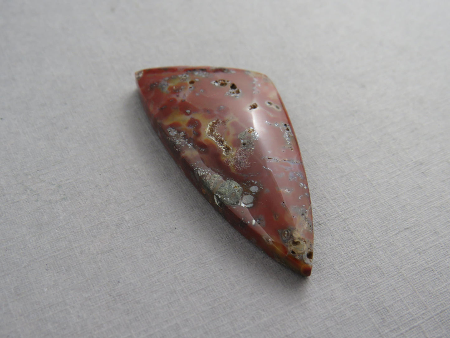 Marcasite in Quartz Cabochon | Natural Gemstone | 42x21 | QU528 - Marcasite, Quartz - GemEnthusiast