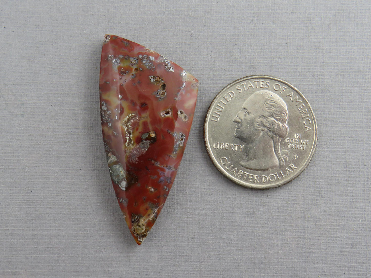 Marcasite in Quartz Cabochon | Natural Gemstone | 42x21 | QU528 - Marcasite, Quartz - GemEnthusiast