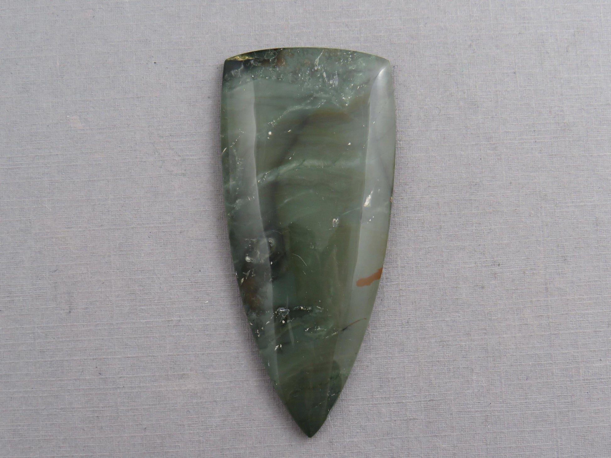 HUGE Blue Mountain Jasper Cabochon | 65x49 Oregon Gemstone | Mined in the USA | JS348 - Blue Mountain Jasper, Oregon Gemstone - GemEnthusiast