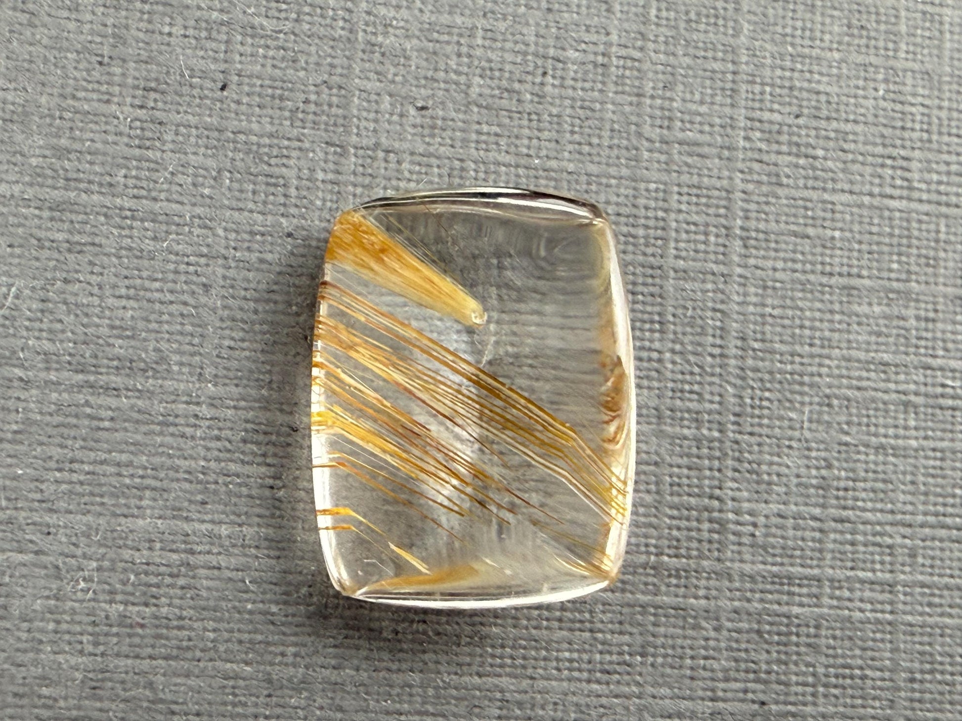 Topaz with Limonite | 13x10mm | Cabochon top with Faceted bottom | TP101 - Topaz, Limonite - GemEnthusiast