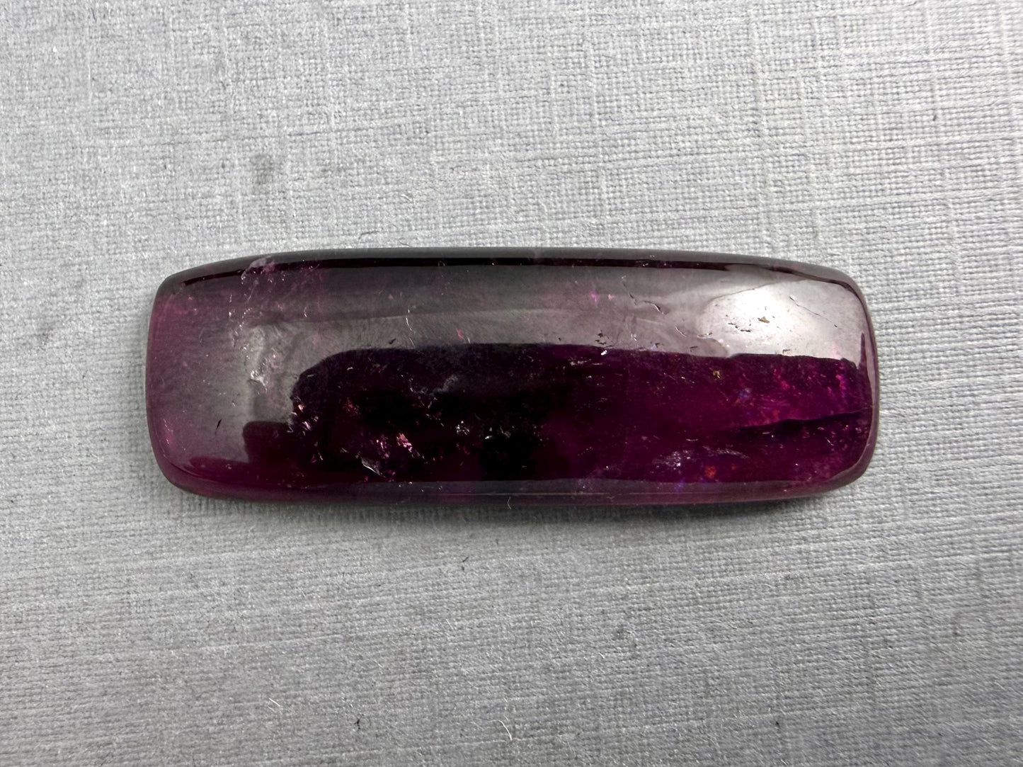 HUGE Rubellite Tourmaline Rectangle Cabochon | Loose Natural Gemstone | 21+ carats | TR146 - Rubellite Tourmaline - GemEnthusiast