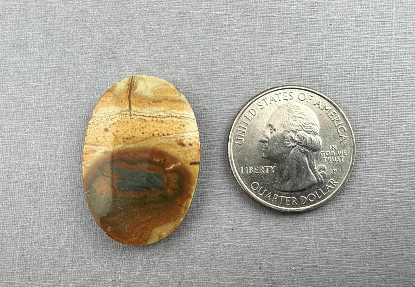 Owyhee Picture Jasper Cabochon | Oregon Idaho Gemstone | Mined in the USA | JS310 - Owyhee Jasper, Oregon Jasper - GemEnthusiast
