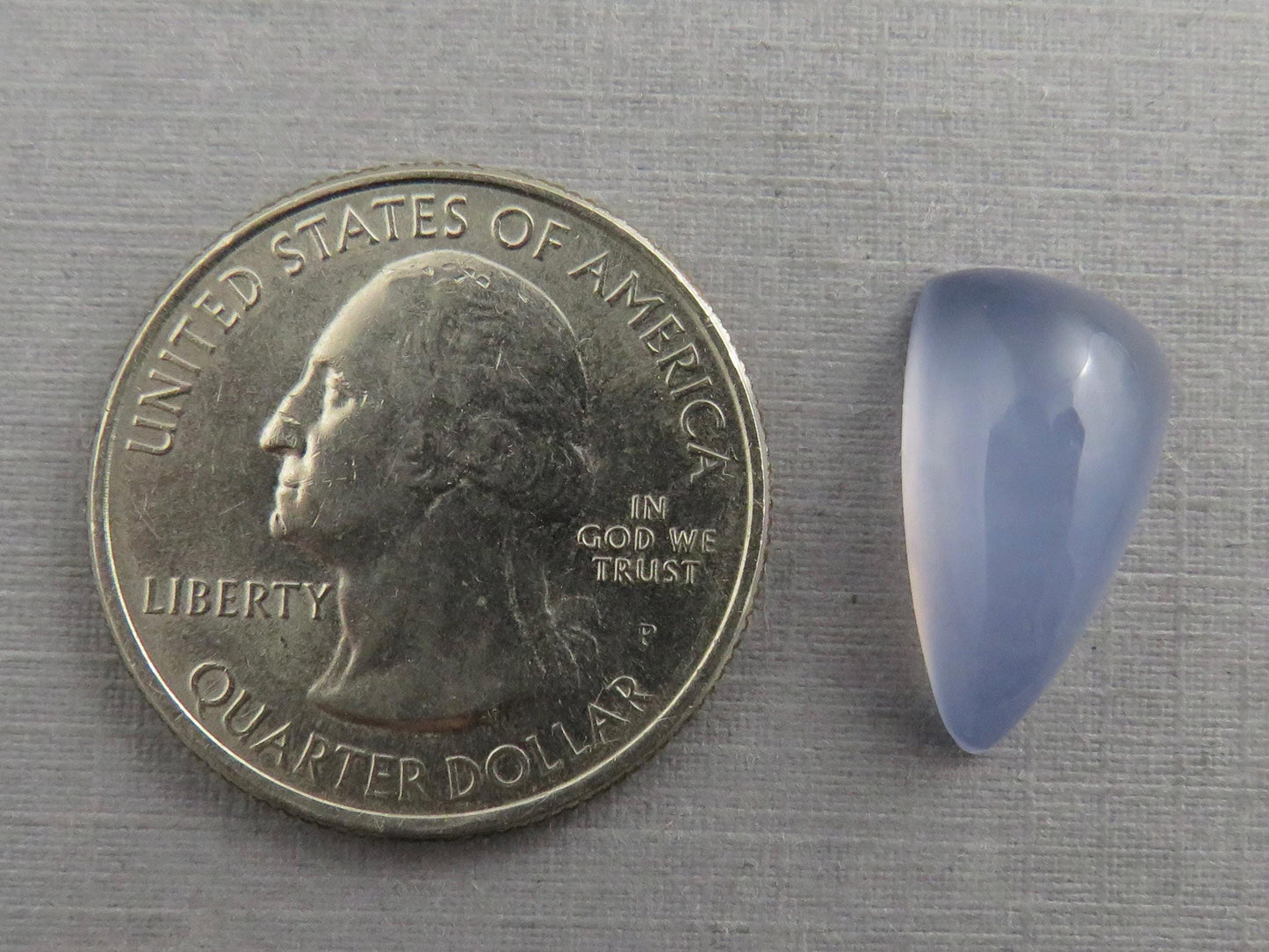Natural Blue Chalcedony | 18x10 | Freeform Translucent Cabochon | CA341 - Chalcedony - GemEnthusiast