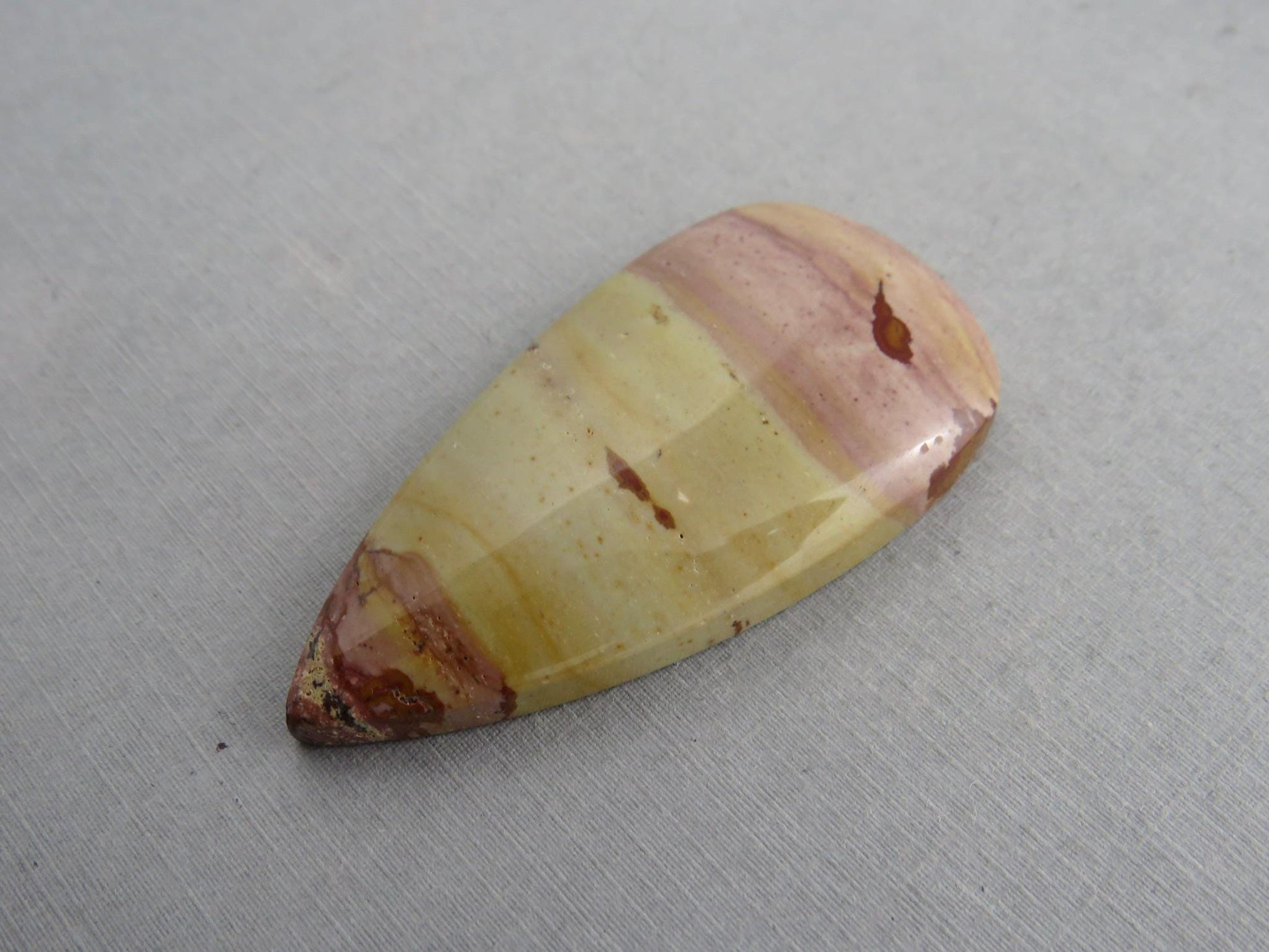 HUGE Dead Camel Jasper | American Gemstone Cabochon from Nevada | 58mm x 28mm | JS397 - Dead Camel Jasper, Nevada Cabochon - GemEnthusiast
