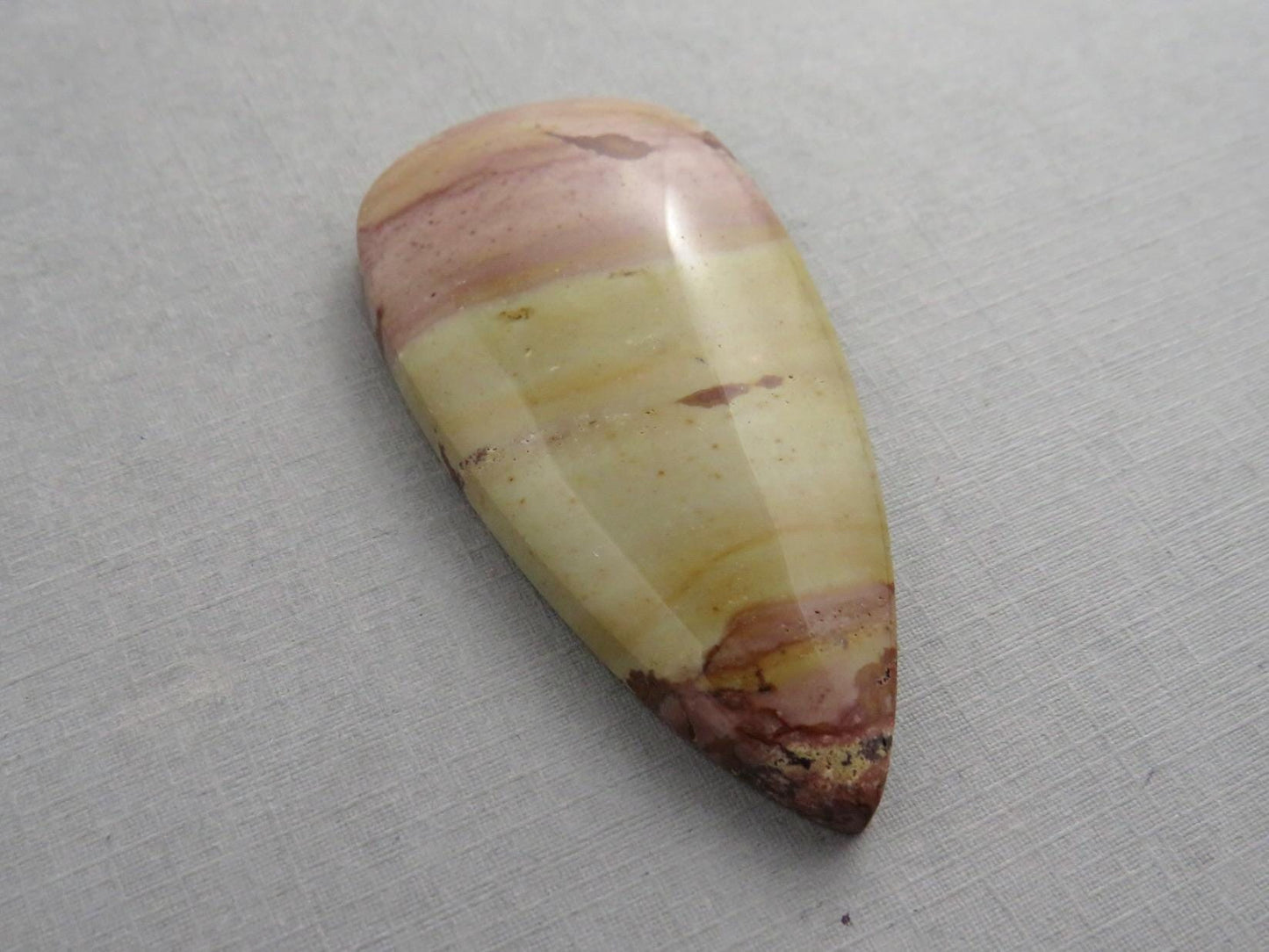 HUGE Dead Camel Jasper | American Gemstone Cabochon from Nevada | 58mm x 28mm | JS397 - Dead Camel Jasper, Nevada Cabochon - GemEnthusiast