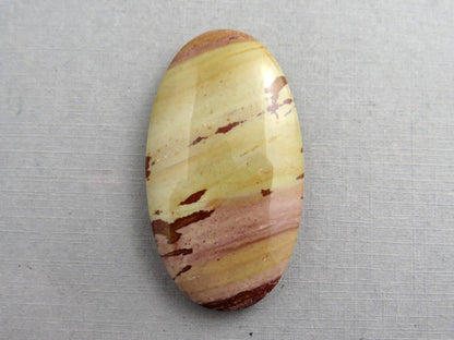 HUGE Dead Camel Jasper | American Gemstone Oval Cabochon from Nevada | 55mm x 30mm | JS398 - Dead Camel Jasper, Nevada Cabochon - GemEnthusiast