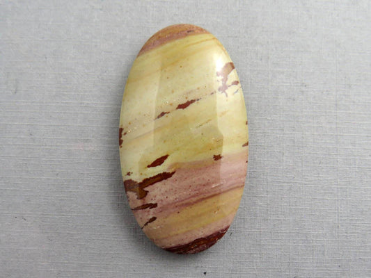 HUGE Dead Camel Jasper | American Gemstone Oval Cabochon from Nevada | 55mm x 30mm | JS398 - Dead Camel Jasper, Nevada Cabochon - GemEnthusiast