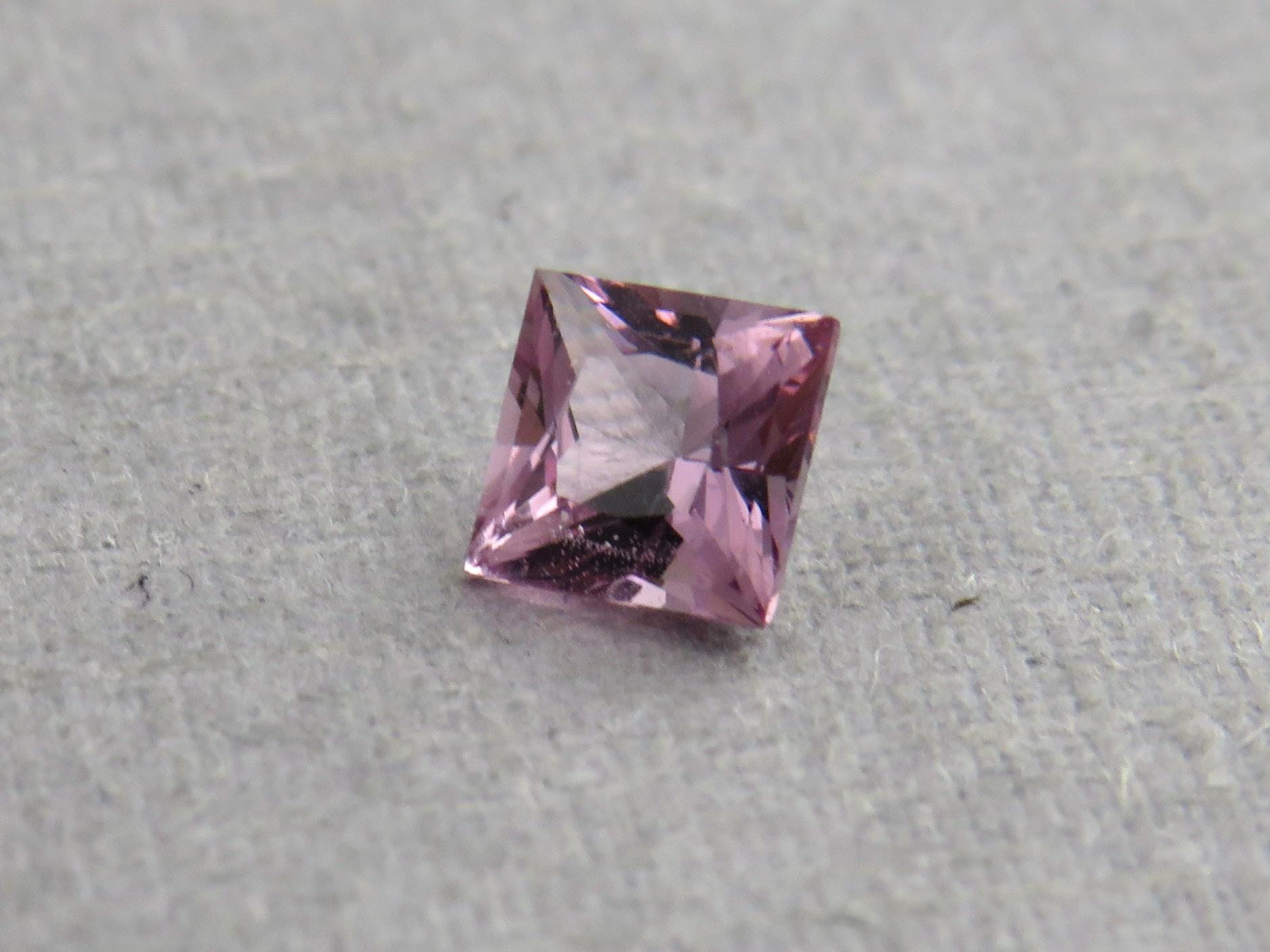 Natural Spinel Faceted Princess Cut | 3.9mm | Purple Pink Gemstone | SL114 - Natural Spinel - GemEnthusiast