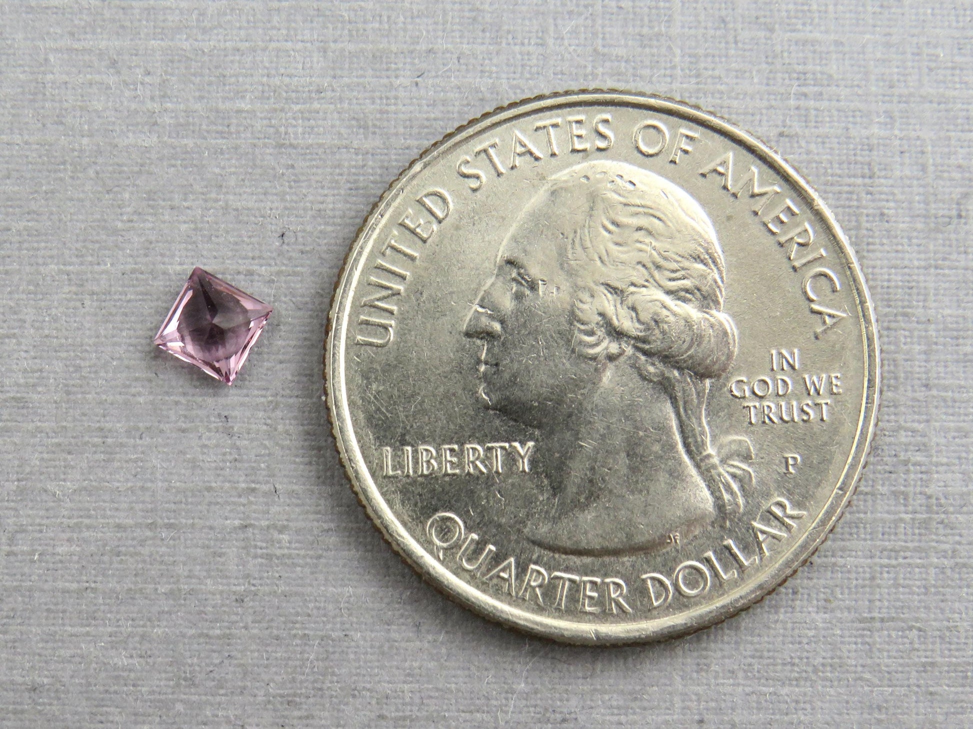 Natural Spinel Faceted Princess Cut | 3.9mm | Purple Pink Gemstone | SL114 - Natural Spinel - GemEnthusiast