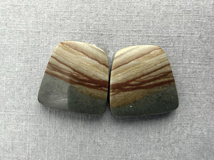Wild Horse Canyon Jasper Pairs | Mined in USA | JS339 - Wild Horse Canyon Jasper - GemEnthusiast