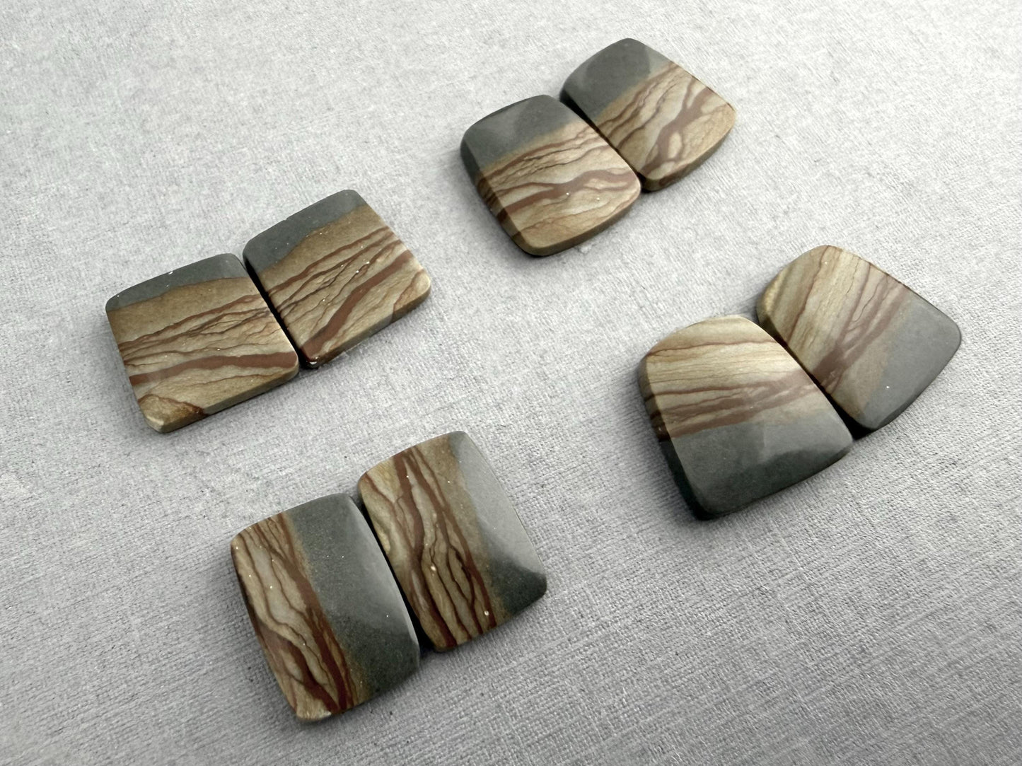 Wild Horse Canyon Jasper Pairs | Mined in USA | JS339 - Wild Horse Canyon Jasper - GemEnthusiast