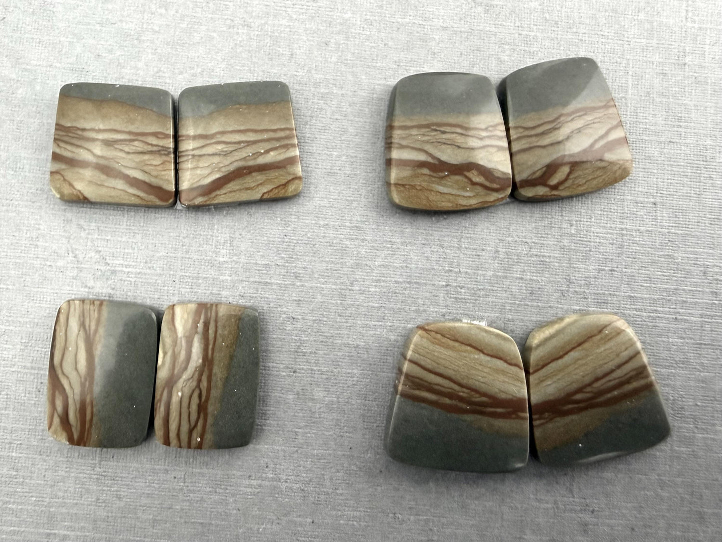 Wild Horse Canyon Jasper Pairs | Mined in USA | JS339 - Wild Horse Canyon Jasper - GemEnthusiast
