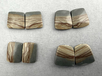 Wild Horse Canyon Jasper Pairs | Mined in USA | JS339 - Wild Horse Canyon Jasper - GemEnthusiast