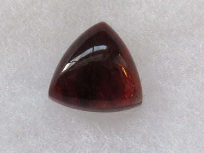 RARE Blood Red Oregon Sunstone | HUGE 15mm Triangle Cabochon | 12+ carats | Natural American Gemstone | OSC336 - Oregon Sunstone - GemEnthusiast