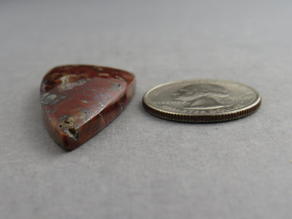 Marcasite in Quartz Cabochon | Natural Gemstone | 42x21 | QU528 - Marcasite, Quartz - GemEnthusiast